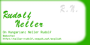 rudolf neller business card